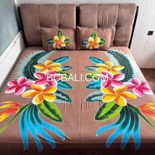 Hot Sale Rayon Bedsheet Hand Painted Originally by Balinese Artisans